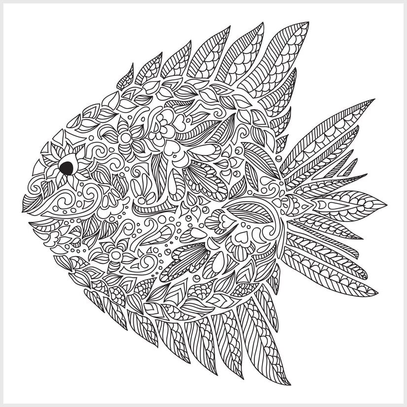 Adult Animal Coloring Page