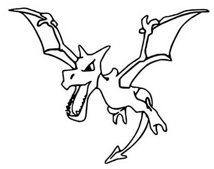 Aerodactyl Coloring Page