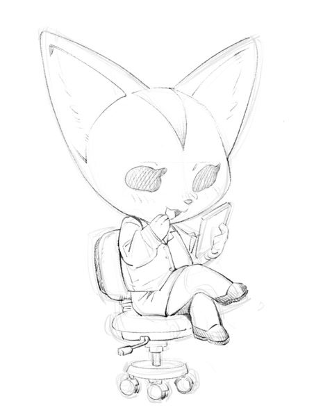 Aggretsuko Coloring Page