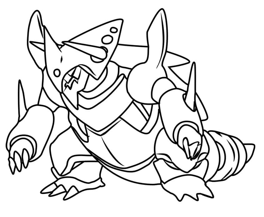 Aggron Coloring Page