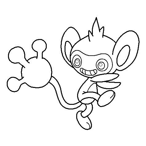 Aipom Coloring Page