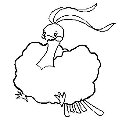 Altaria Coloring Page