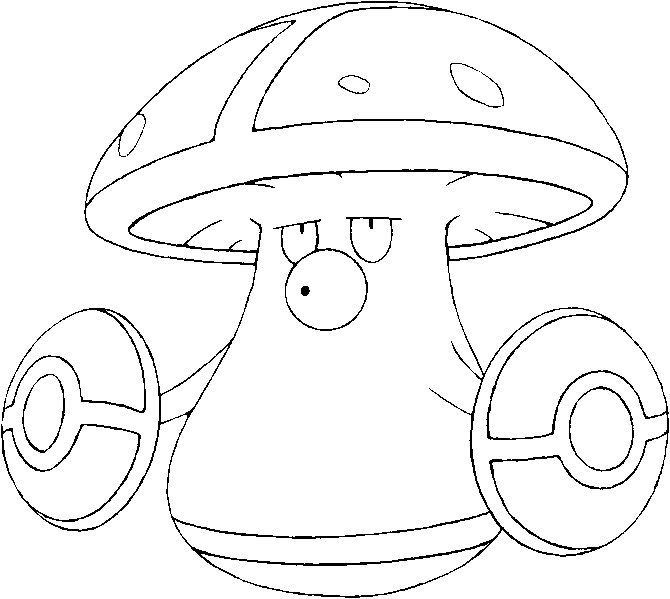Amoonguss Coloring Page