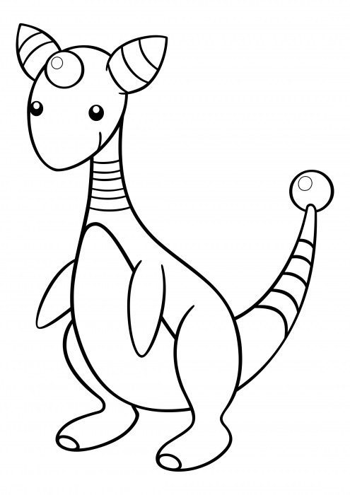 Ampharos Coloring Page