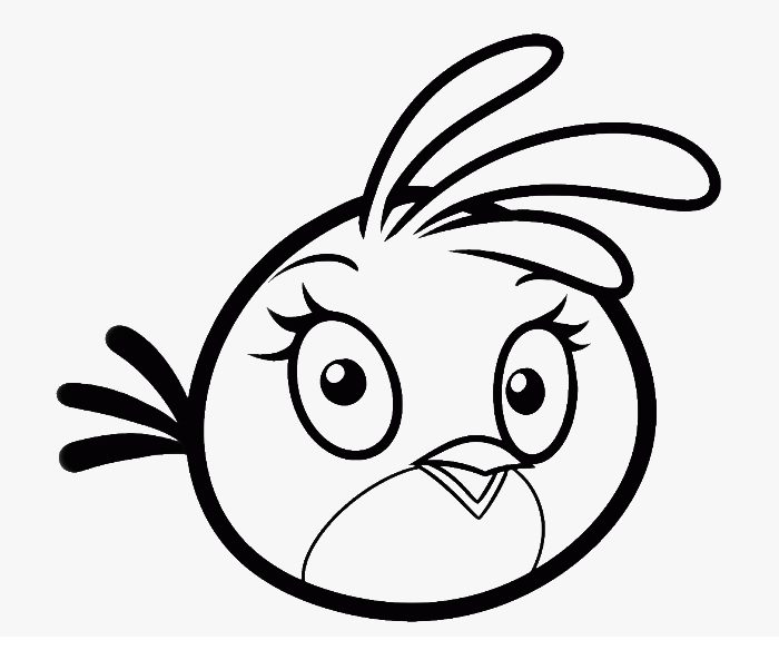 Angry Birds Stella Coloring Pages