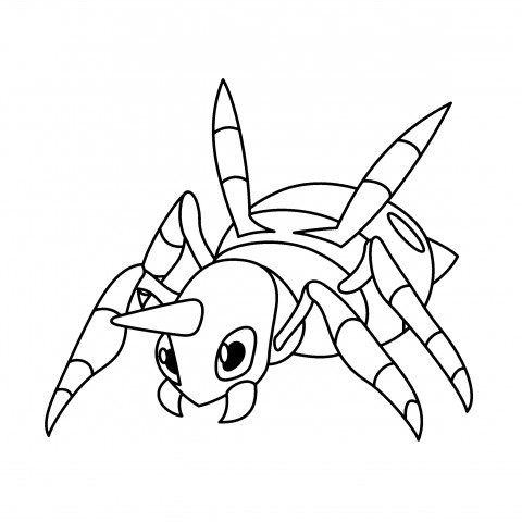 Ariados Coloring Page