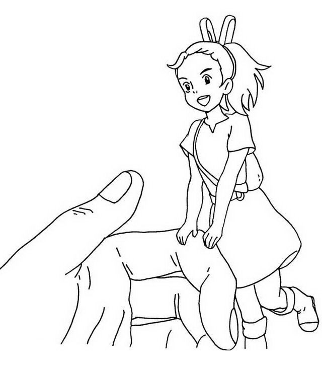 Arrietty the little Borrower coloring page