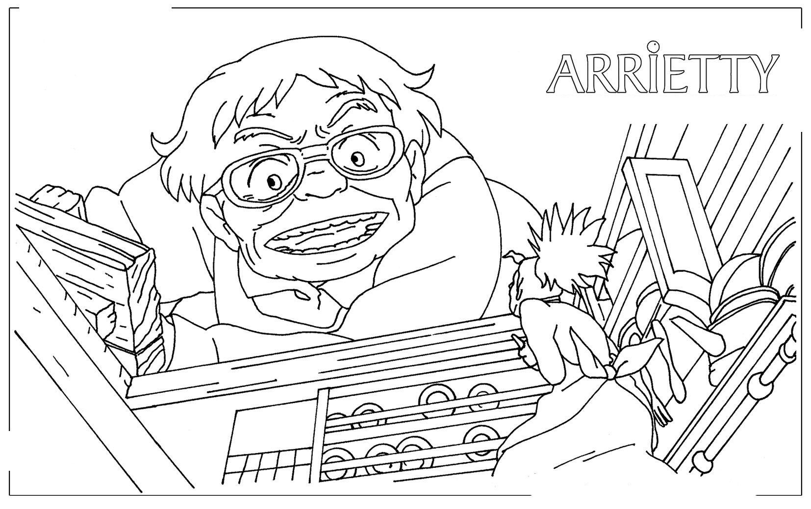 The Secret World of Arrietty Coloring Pages