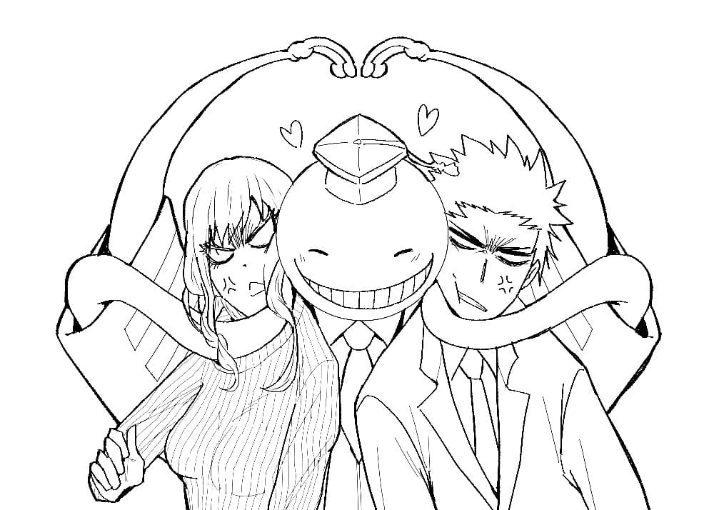 Assassination Classroom Coloring Pages Printable
