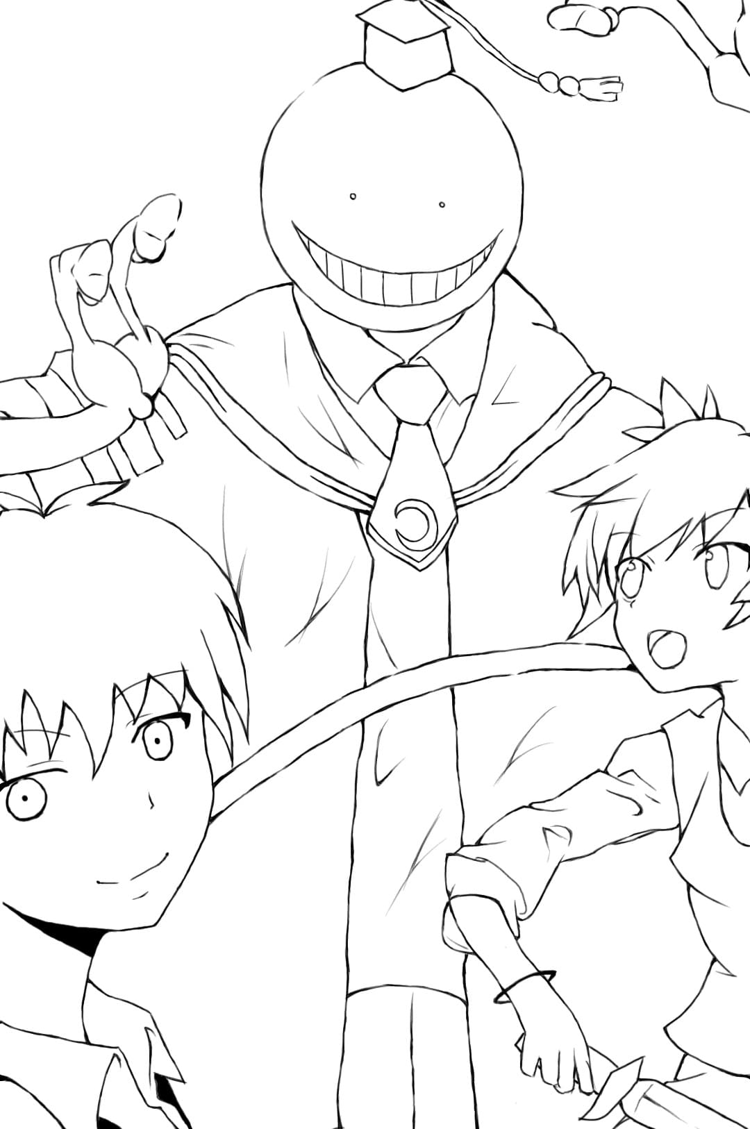 Assassination Classroom Korosensei Coloring Page