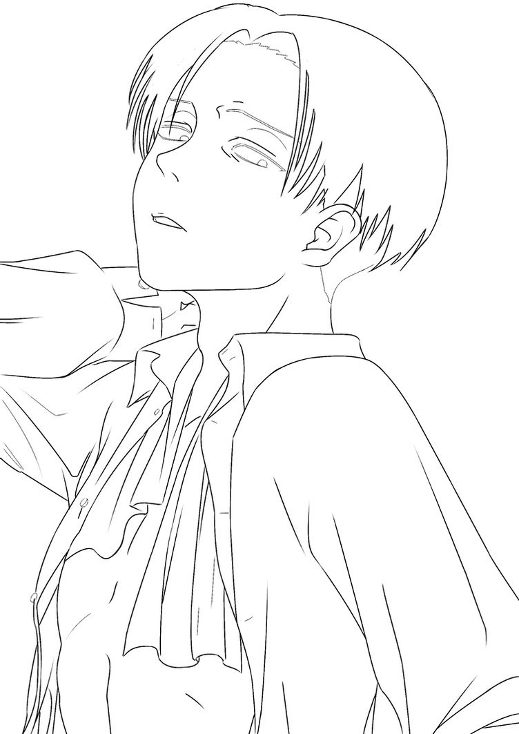 Attack on Titans Levi Coloring Pages printable