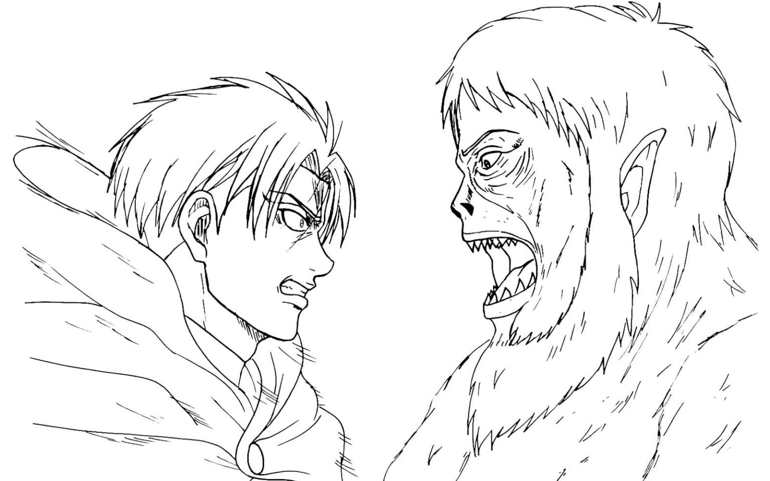 Attack on Titans Coloring Pages printable