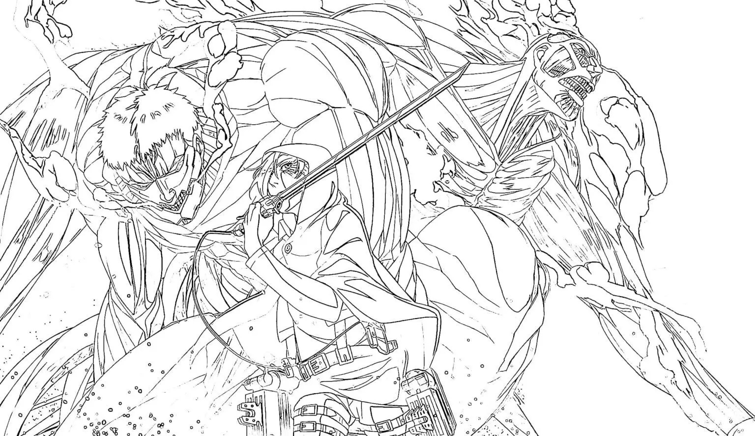 Attack on Titans Coloring Page