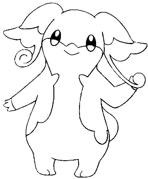 Audino Coloring Page