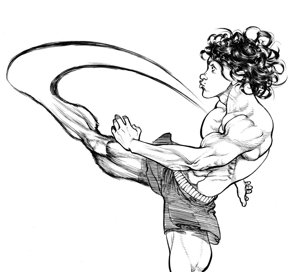 Baki Kick Coloring Pages