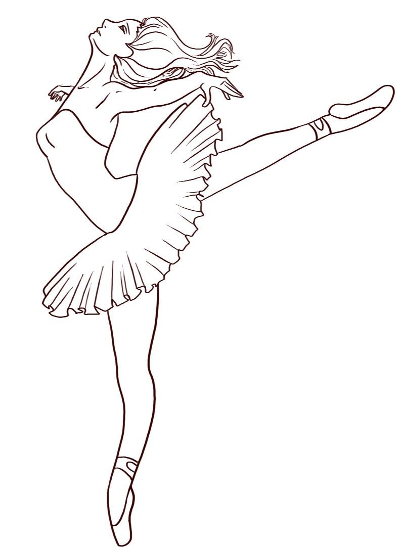 Ballet Dancing Sports Coloring Pages