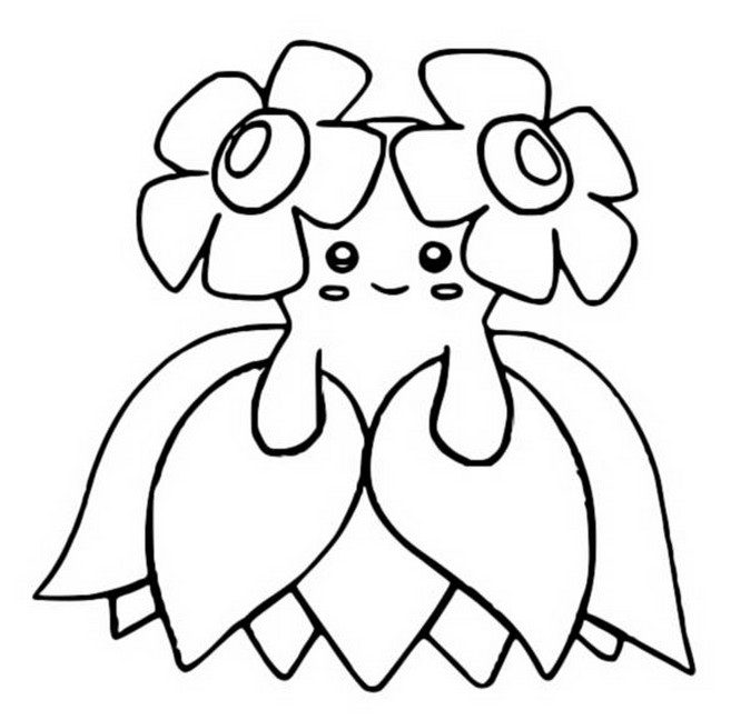 Bellossom Coloring Page