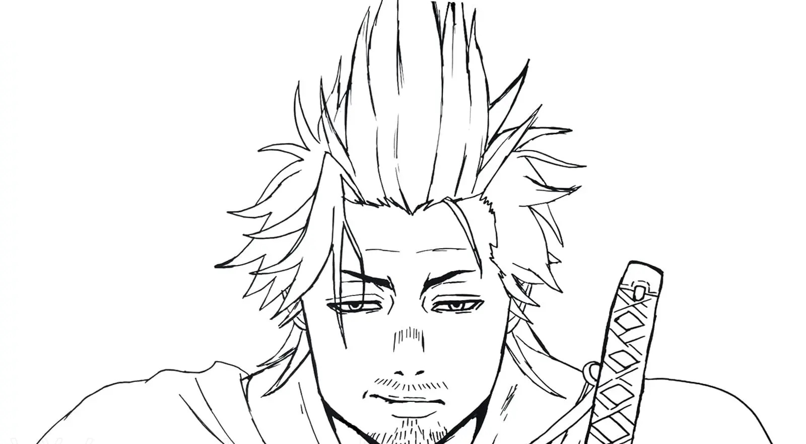 Black Clover Yami Coloring Page