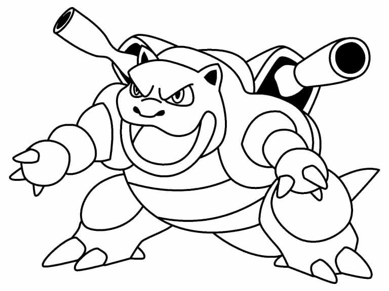 Blastoise Coloring Page