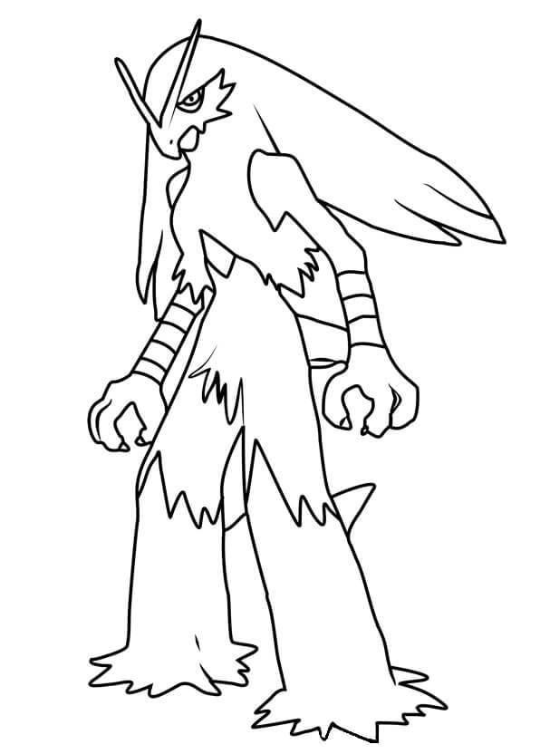 Blaziken Coloring Page