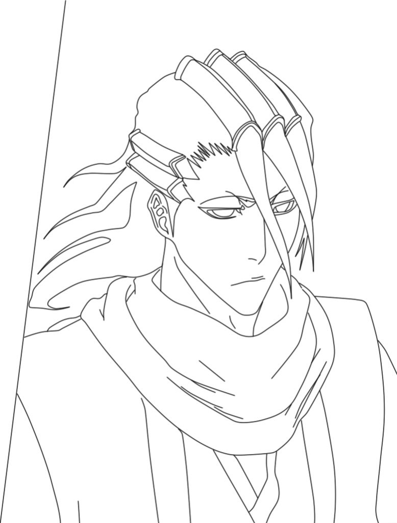 Bleach Byakuya Coloring Pages