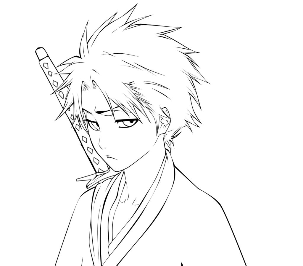 Bleach Toshiro Coloring Pages
