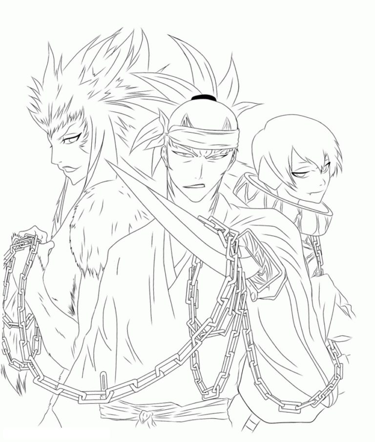 Bleach coloring pages for kids book for kids 