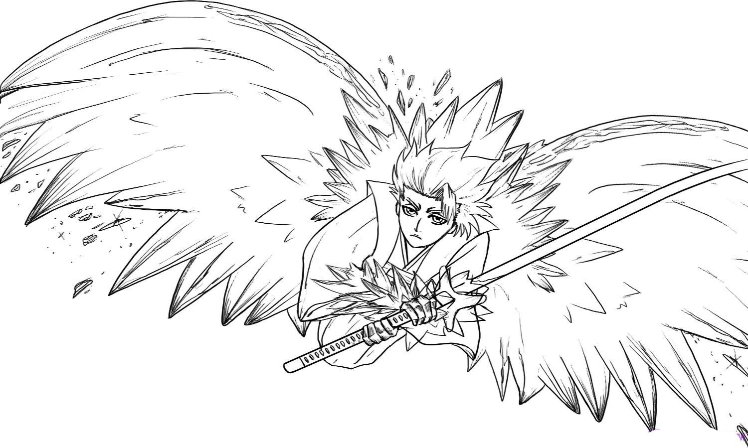 Bleach Hitsugaya Coloring Pages