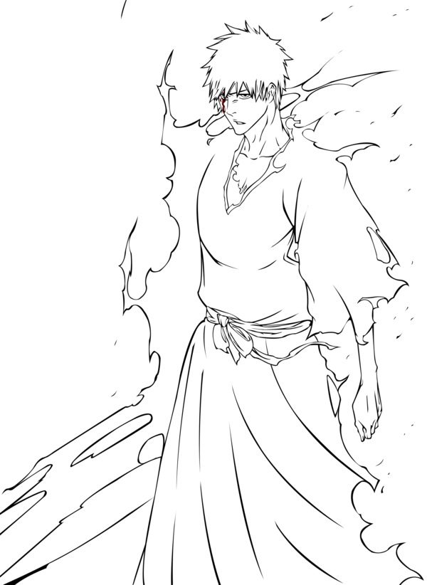 Bleach Ichigo Coloring Pages