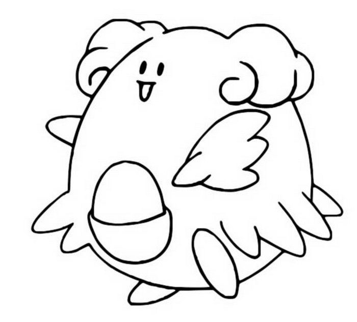 Blissey Coloring Page