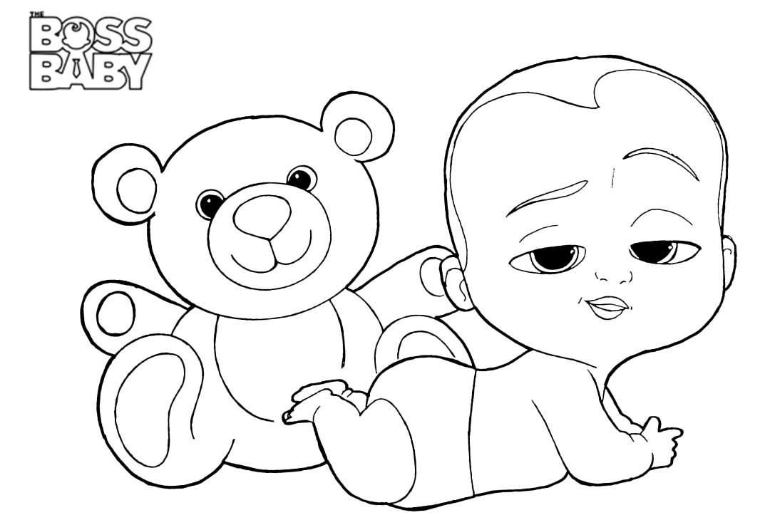 Boss Baby Coloring Page