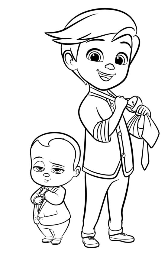 Boss Baby Coloring Pages For Kids