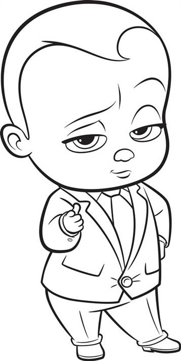 Boss Baby Coloring Pages