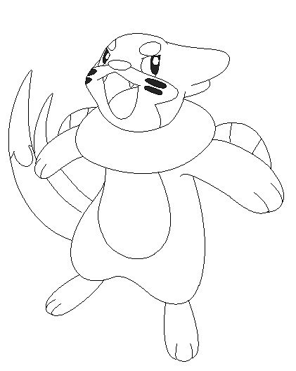 Buizel Coloring Page