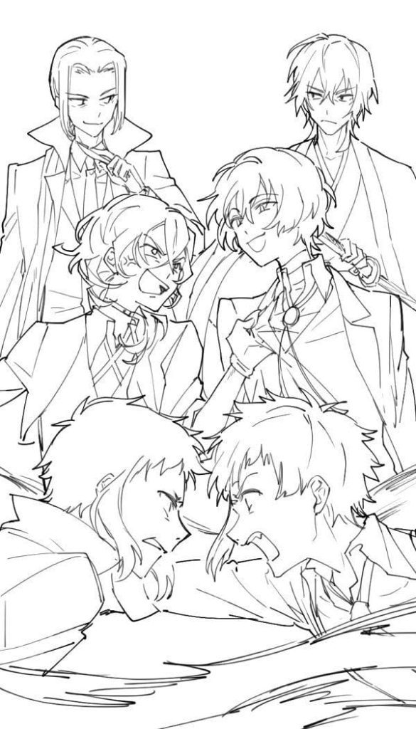 Bungou Stray Dogs Coloring Page