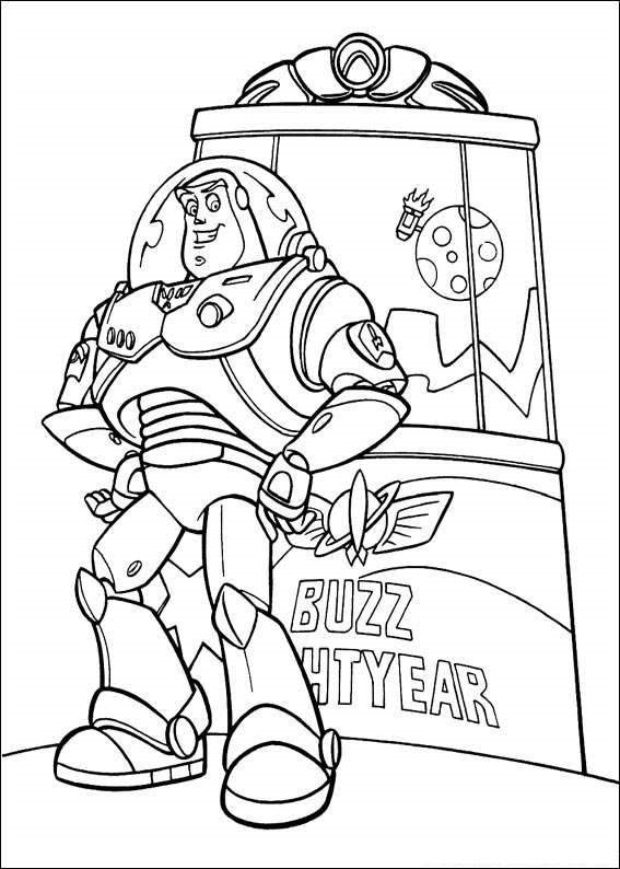 Buzz Lightyear Toy Story Coloring Pages
