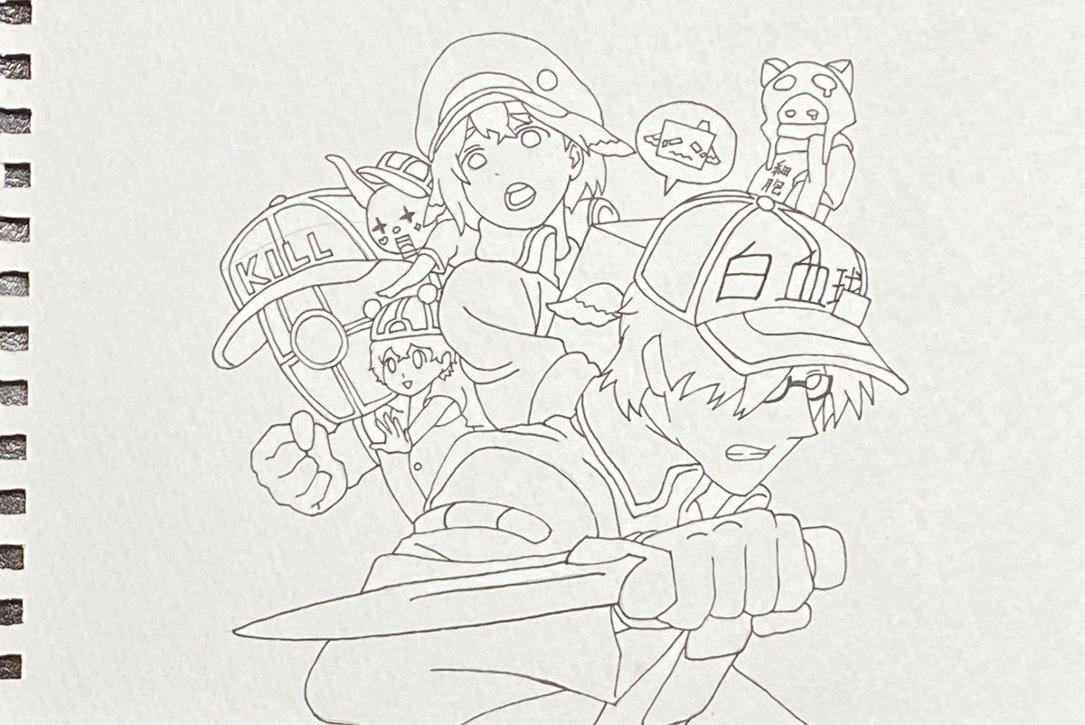 Cells At Work Sketch Pages