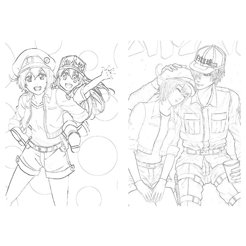 Cells At Work Anime Coloring Pages