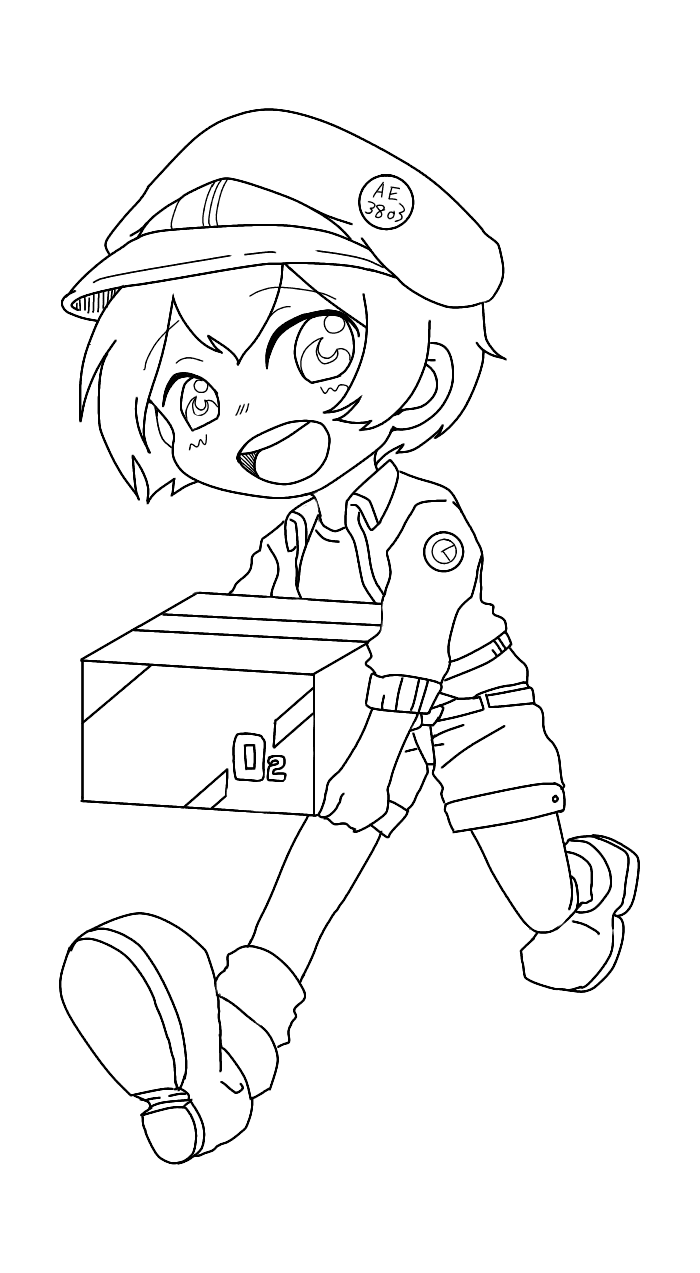 Free Cells At Work Coloring Pages