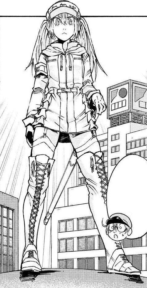 Cells At Work Coloring Page Anime