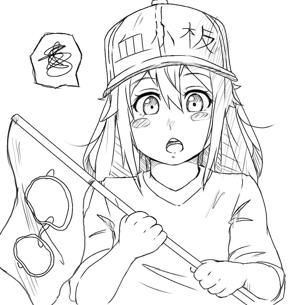 Cells At Work Platelet Coloring Page