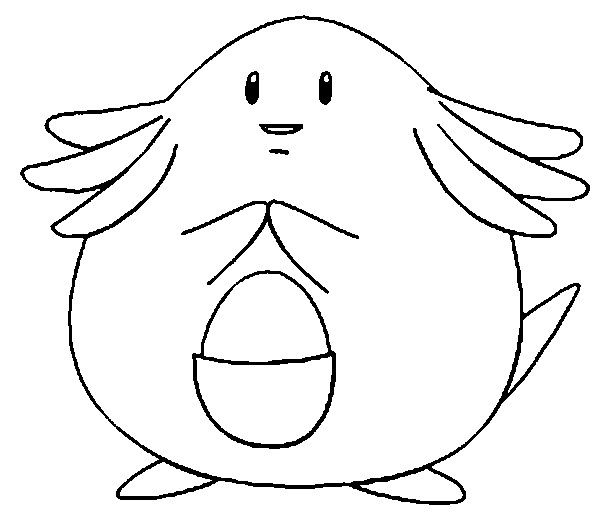 Chansey Coloring Page