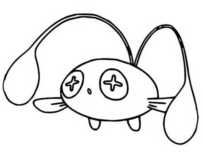 Chinchou Coloring Page