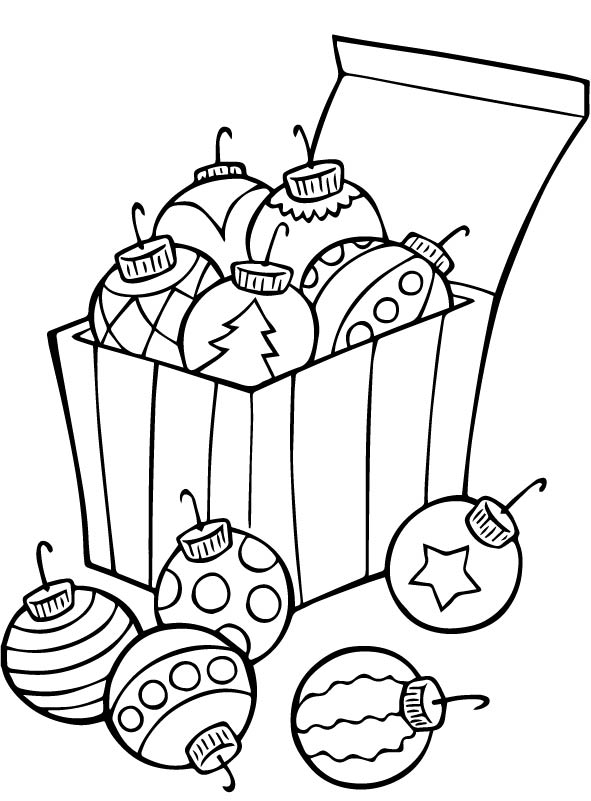 Christmas Ornament Coloring Page