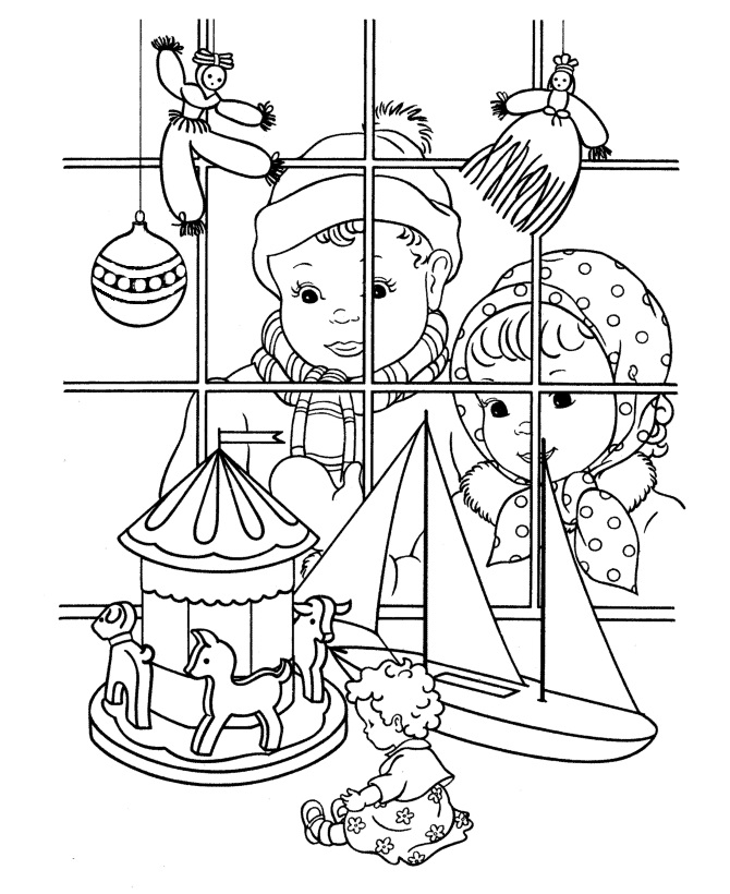 Christmas Toys Coloring Pages