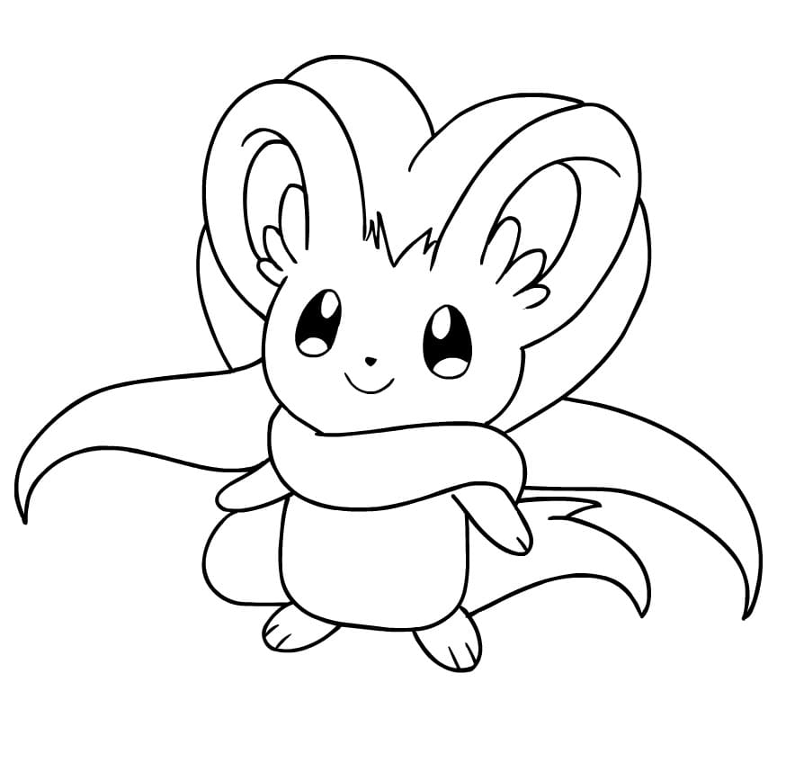 Cinccino Coloring Page