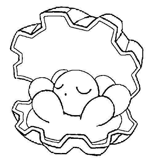Clamperl Coloring Page