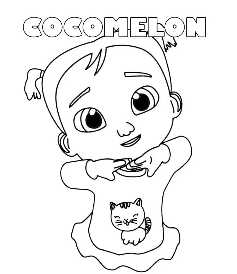 Cocomelon Coloring Page Free