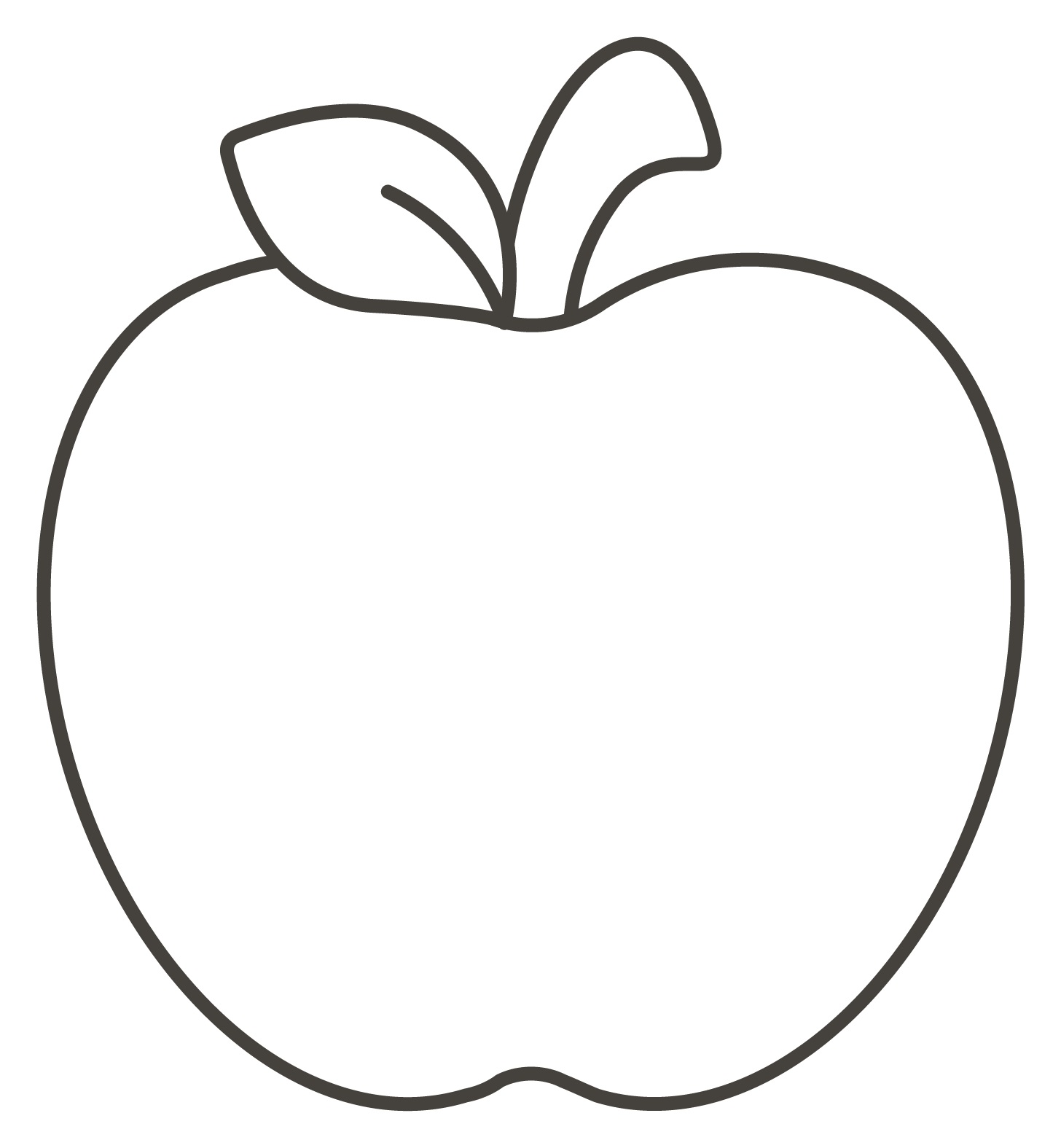 Coloring Page Apple