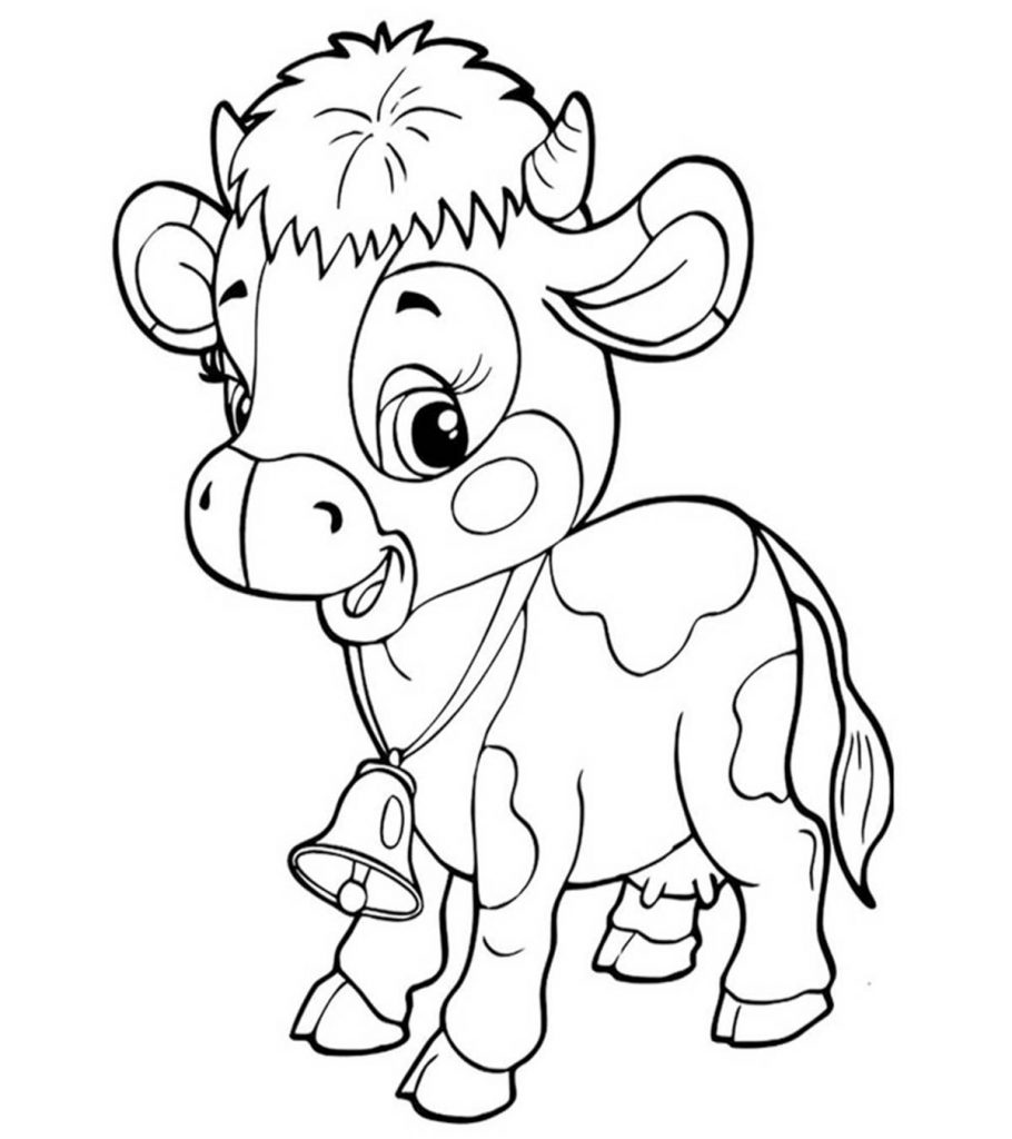 Coloring Page Cow